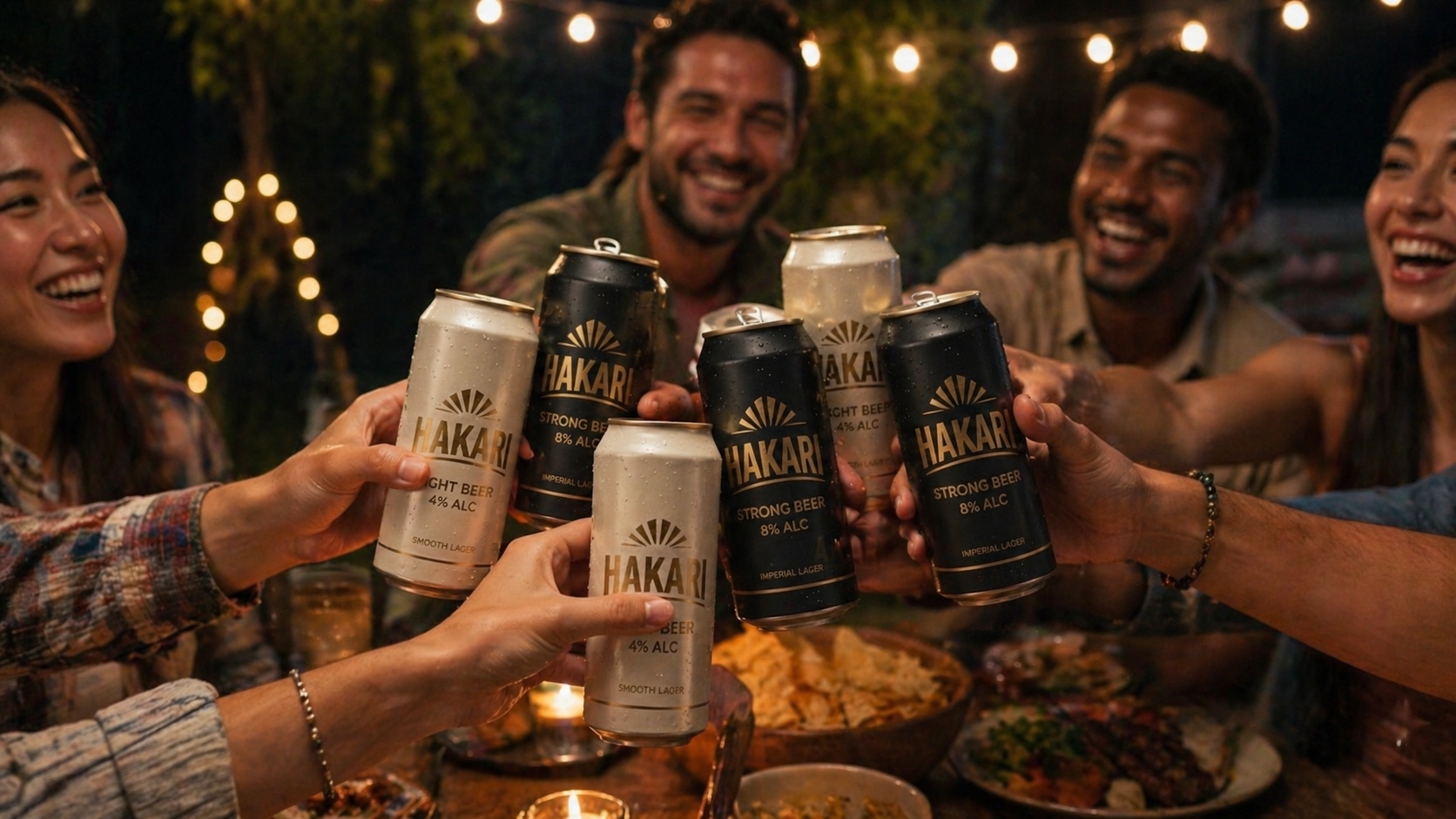 Cheers with Hakari